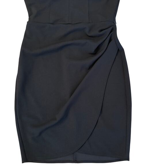 NWT B. Smart Black Bodycon Dress Tulip Hem Racerback Juniors Size 7 HOCO - Picture 11 of 15